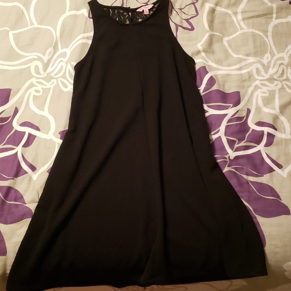Black dress with lace